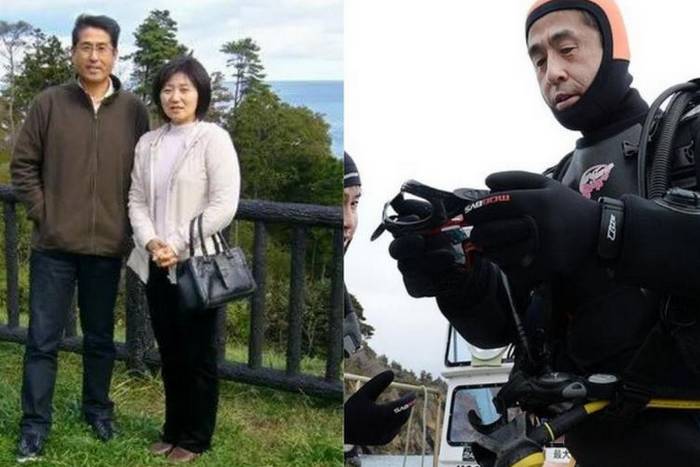 Há 11 anos, marido mergulha à procura da esposa que desapareceu no tsunami