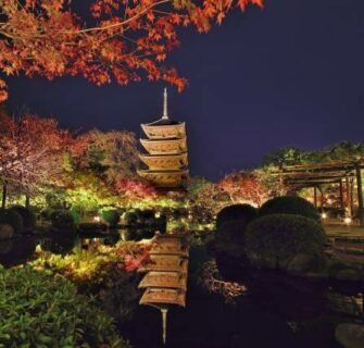 Templo Toji no outono