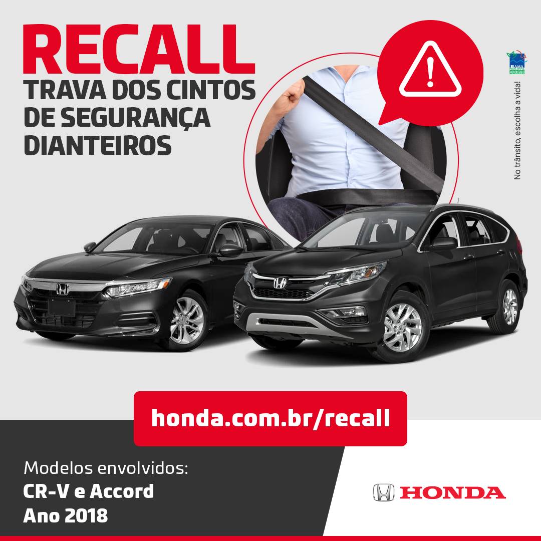 Descubra em 1 clique se seu Honda tem recall