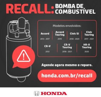 Seu Honda possui recall da bomba de combustível