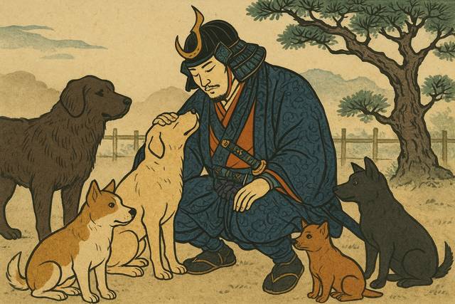 O Xogum que decretou pena de morte a quem maltratasse um cão