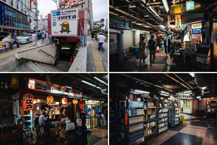 Asakusa Chikagai com seu estilo retrô que remete à Era Showa 