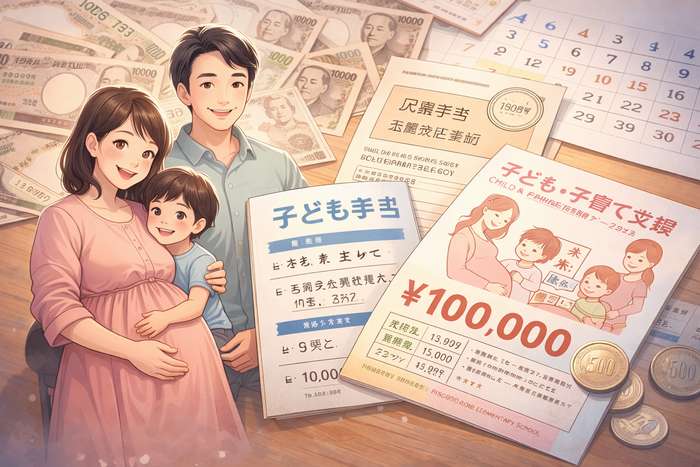 Auxílios governamentais no Japão para famílias, gestantes e crianças