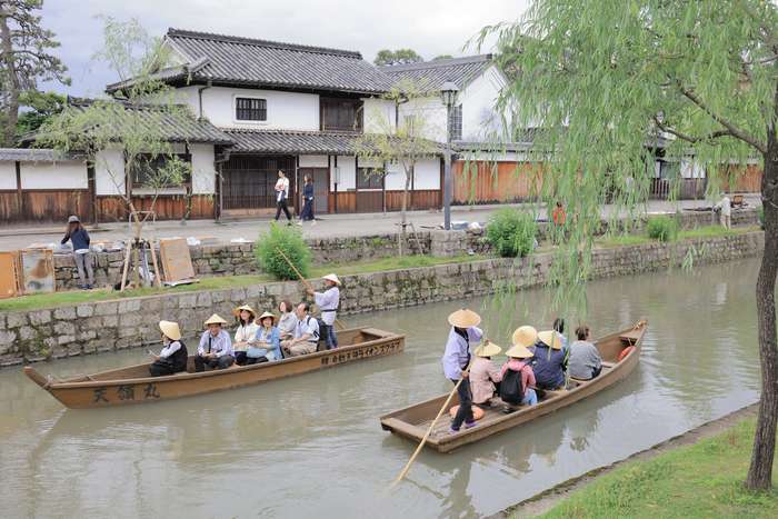 Bairro Histórico Kurashiki Bikan, em Okayama, apelidada de a Veneza do Japão 