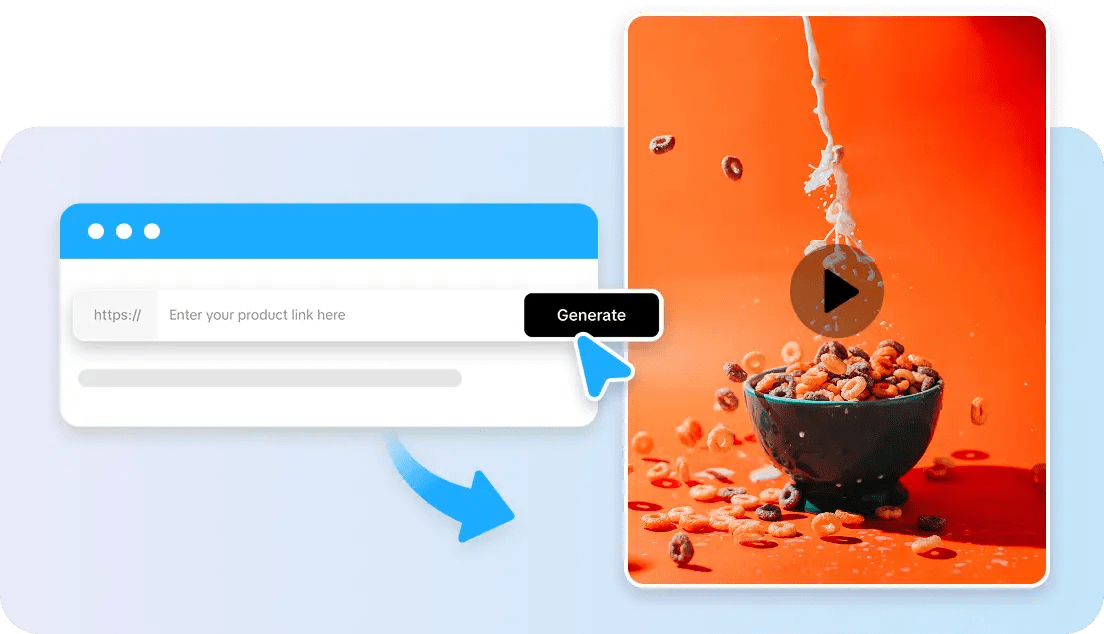 Conversor Gratuito de URL para Vídeo que Destaca Automaticamente os Principais Recursos do Produto