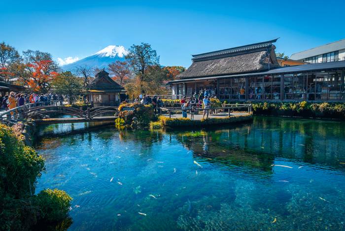 Hoshino Hakkai Village e Monte Fuji 