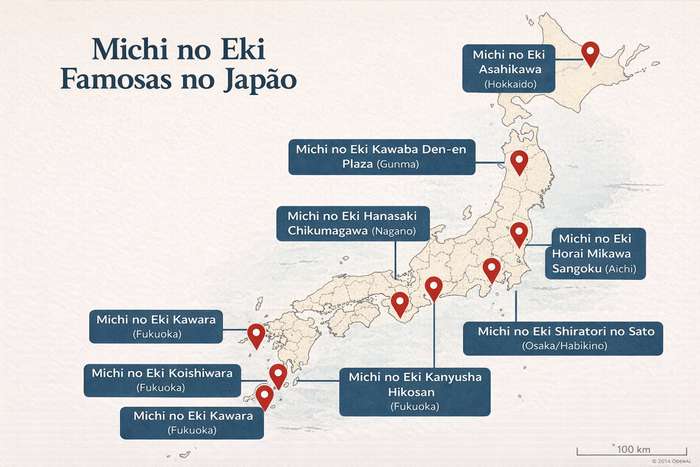 Michi no Eki famosas no Japão