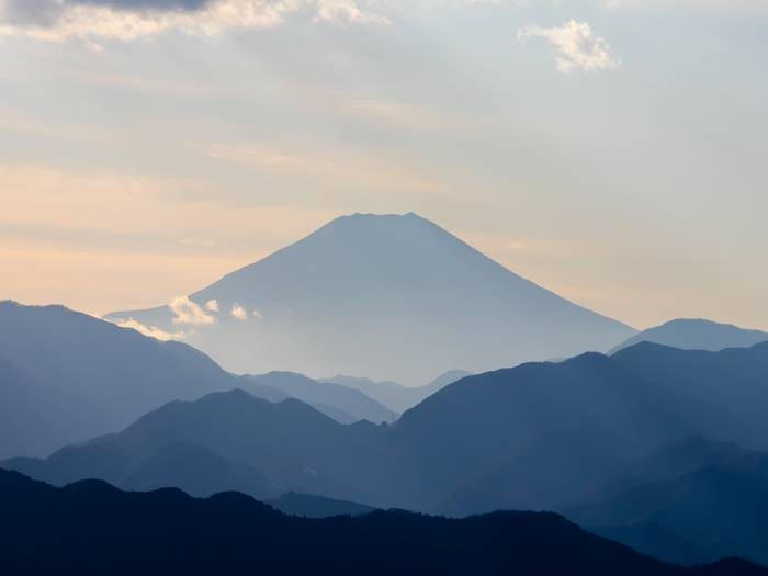 Monte Fuji a partir do Monte Takao