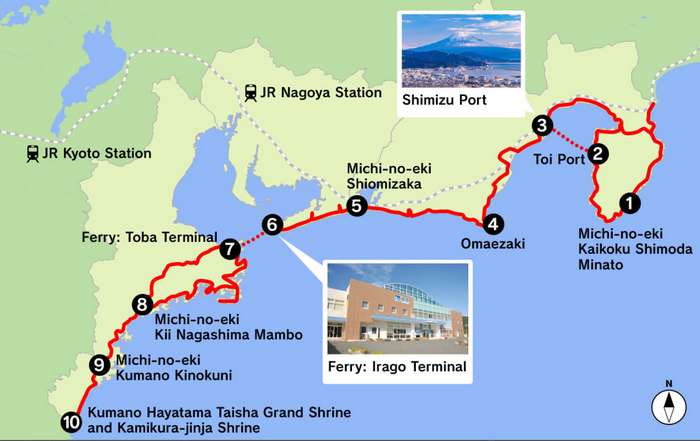 Pacific Cycling Road Map