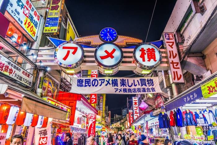 Ameyoko, o mercado histórico e vibrante de Tóquio