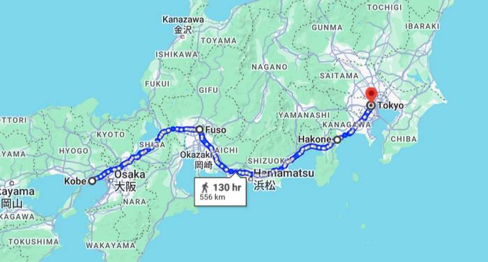 De Kobe a Tóquio: a impressionante jornada de um pai japonês de 89 anos
