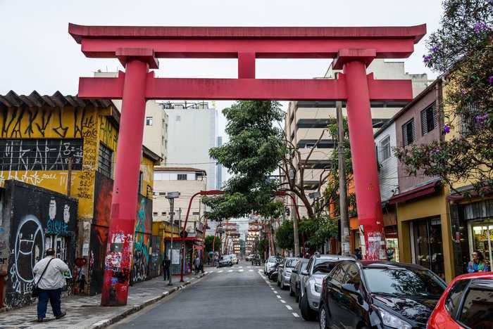 Bairro da Liberdade em São Paulo 
