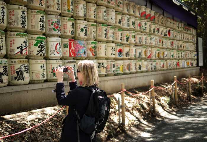 Barris de Kazaridaru em Meiji Jingu, Tóquio