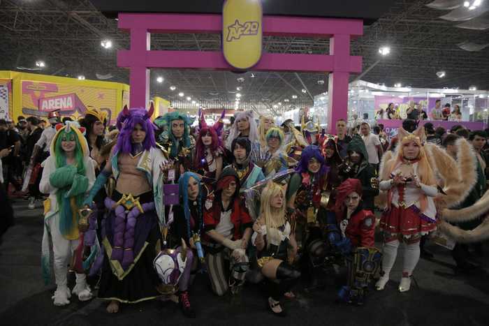 Evento de Cosplay no festival Anime Friends em São Paulo 