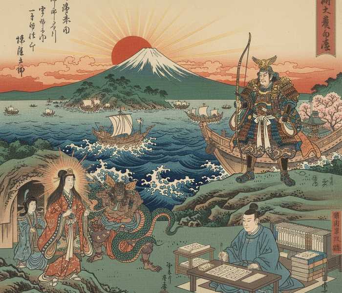 Nihon Shoki, a crônica japonesa de 720 que mistura mitologia e história