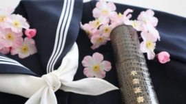 Cerimônia de formatura no Japão