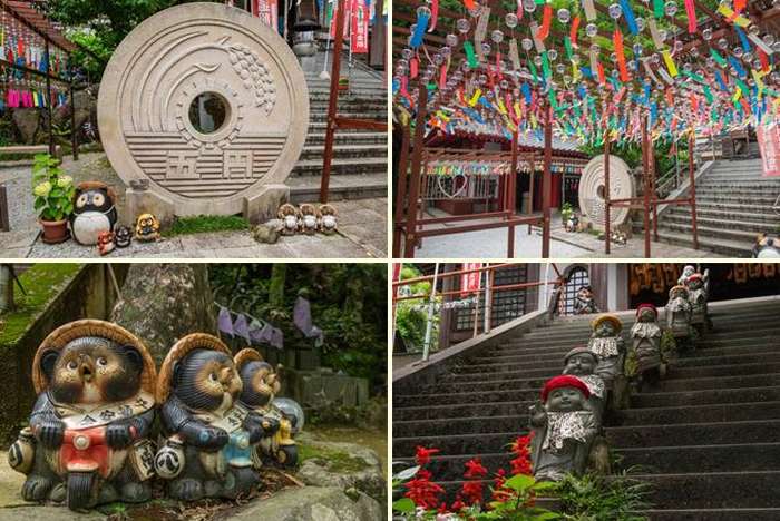 Templo Sannoji em Sasaguri - sinos de vento, tanukis e a peregrinação espiritual em Fukuoka