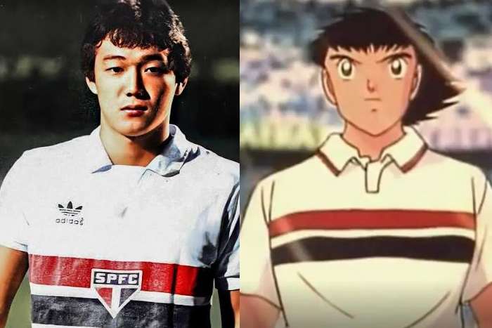 O personagem principal Oliver Tsubasa foi inspirado no jogador Musashi Mizushima que jogou no São Paulo FC na década de 1980 