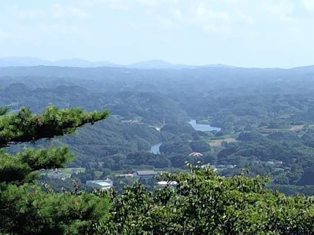 Cidade de Iino vista de Senkanmori em Ufo Village, Fukushima