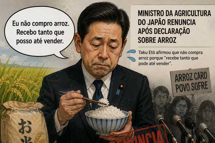 Como uma piada sobre arroz derrubou o ministro da Agricultura do Japão