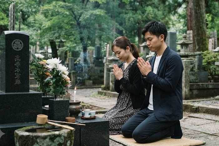 Hakamairi- a tradição japonesa de visitar os túmulos dos antepassados