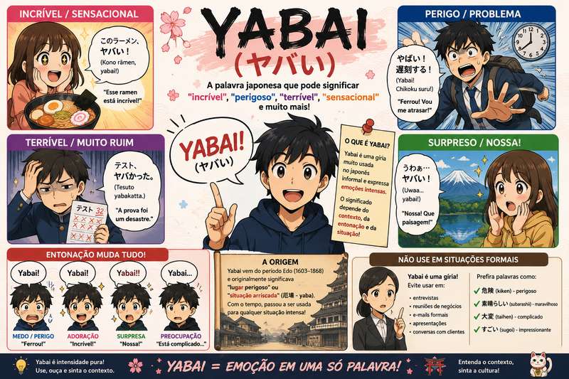O significado e tradução de Yabai, uma palavra japonesa que expressa emoção