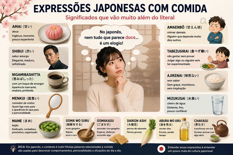 Quando a comida vira linguagem - expressões japonesas curiosas que confundem estrangeiros