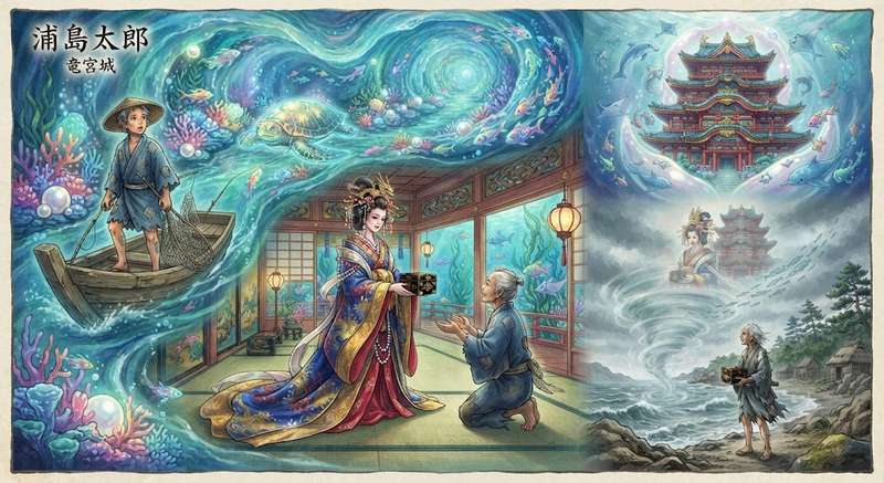 Urashima Taro, a antiga lenda japonesa do pescador que viajou ao Reino do Dragão
