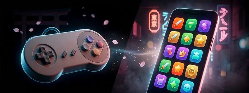 A transformação dos arcades japoneses simples em jogos complexos para smartphones