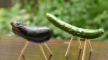 Cavalos e bois de pepino e berinjela usados no Obon