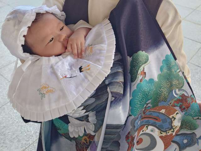 Omiyamairi – 30 dias de vida - Primeira visita ao Santuário 