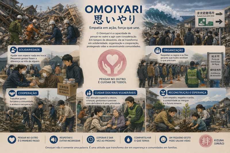 Omoiyari - como a empatia japonesa se torna uma força coletiva diante das tragédias naturais