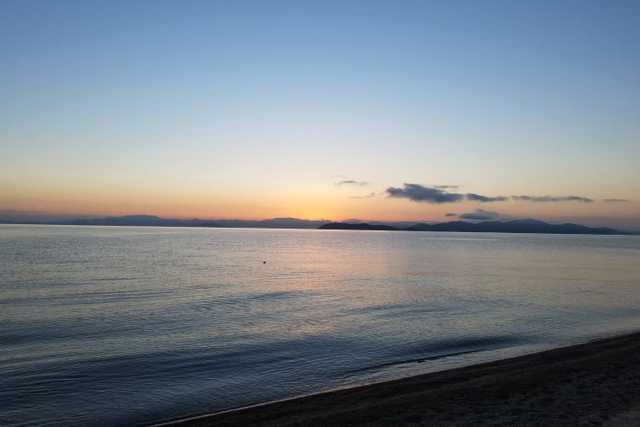 Praia de Omi-Maiko, Lago Biwa em Shiga