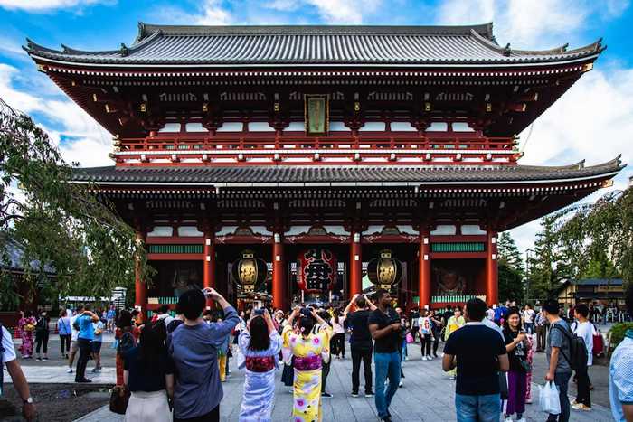 Templo Sensoji em Asakusa em Tóquio