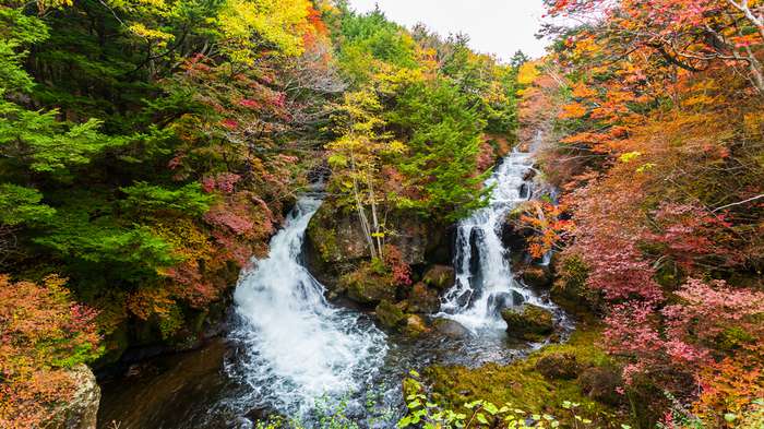 Ryuzu Falls, em Nikko, Japão