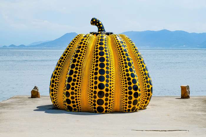 Yayoi Kusama Abóbora Naoshima 