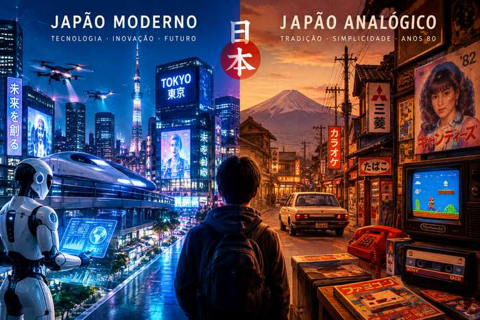 Japão tecnológico x analógico