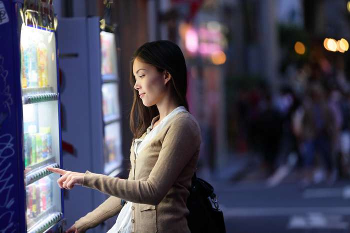 Máquinas de vendas automáticas no Japão 
